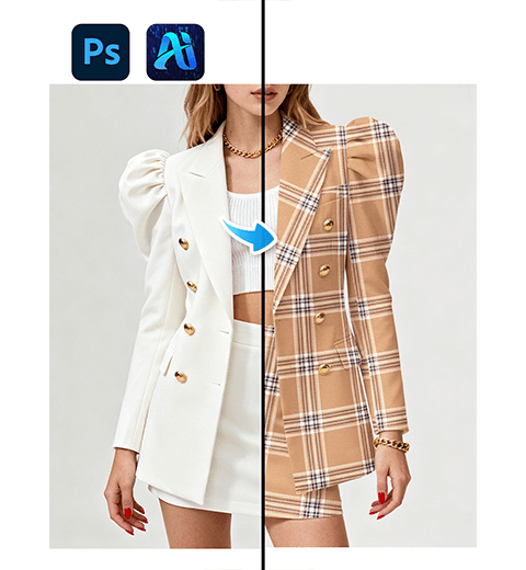 How to Use Nano Banana in Photoshop: AI Photo Editing to Change Fabric Patterns in 1 Minutes
