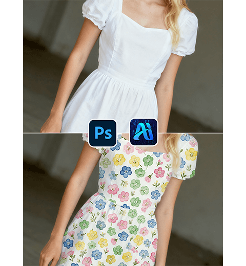 How to Use Nano Banana in Photoshop AI to Texture a Dress in 30 Seconds