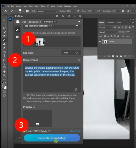 Prepare the Image and Launch Nano Banana in PS
