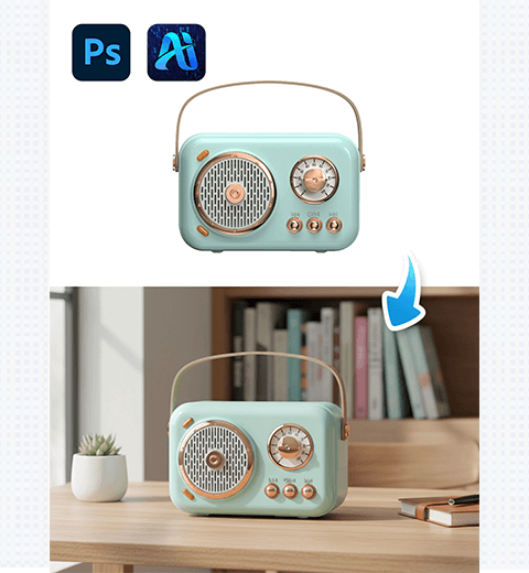 How to Change 3C Product White Background to E-commerce Image in One Click with PsAide’s NanoBanana