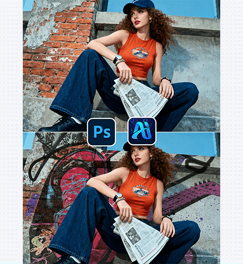 Apply Wall Textures in 5 Steps with Nano Banana! Unlock Efficient Design with the PSAide Plugin