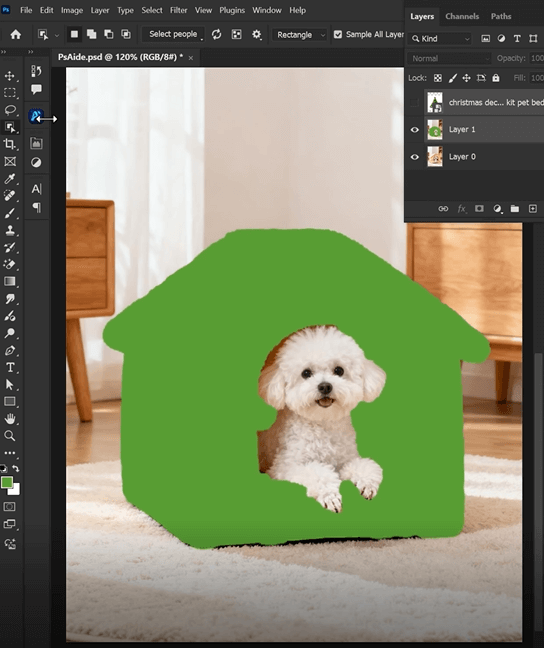 unnatural color like neon green