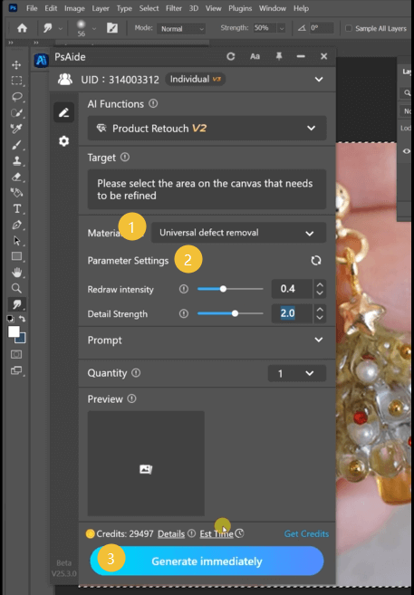 product retouch in Ps