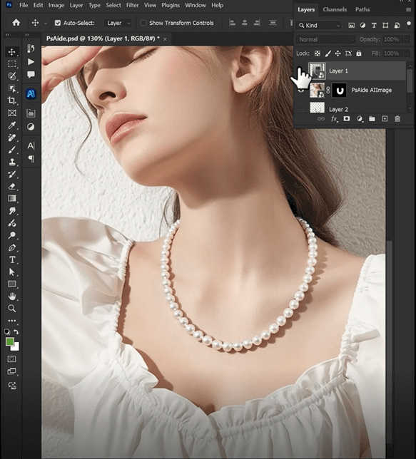 Use PS AI Image Blending