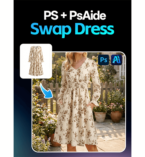 How to Use AI in Photoshop: Change Dresses in 60 s with Nano Banana