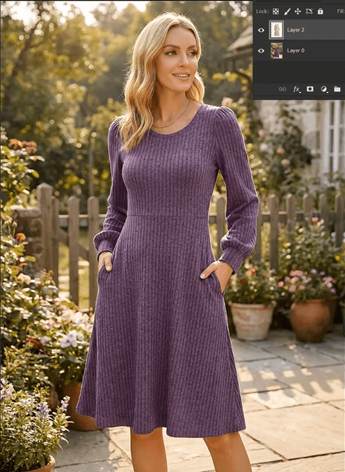 Model photograph in Photoshop 