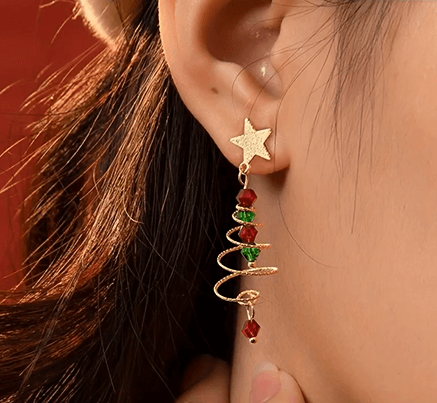 portrait with visible earrings