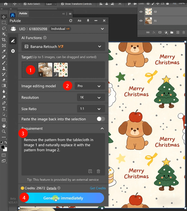 Launch Nano Banana and select Pro version from the options