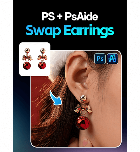 How to Use AI in Photoshop: Change Earrings in 3 Steps with Nano Banana Pro
