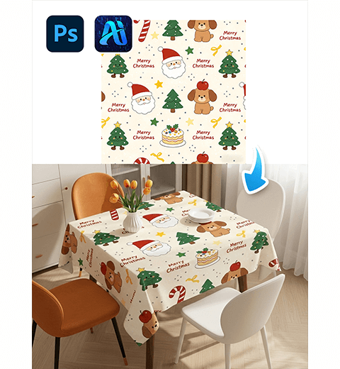 How to Use Nano Banana in Photoshop: Change Tablecloth Patterns in 60 s