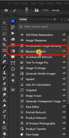 Open your chosen image in Photoshop