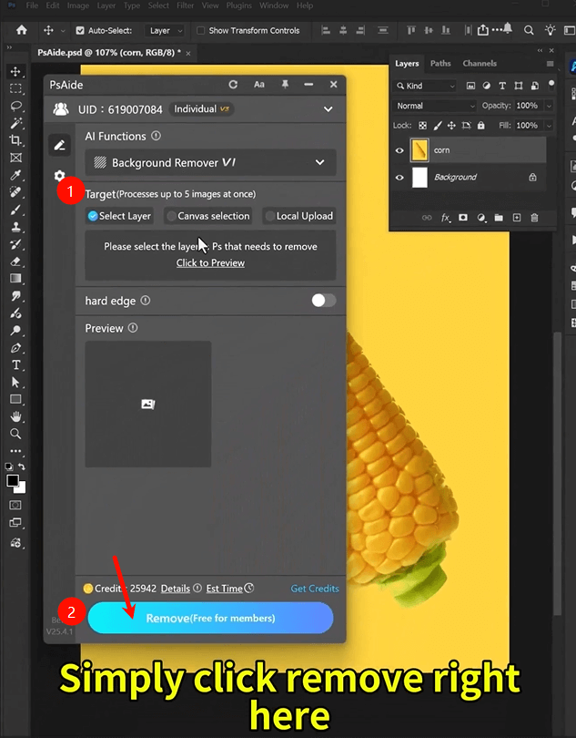  click the Generate button