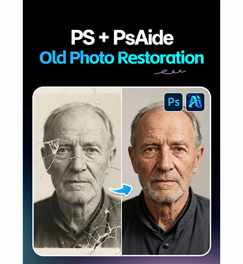 How to Restore Old Photos in Photoshop: One-Click AI Repair for Damaged Pictures