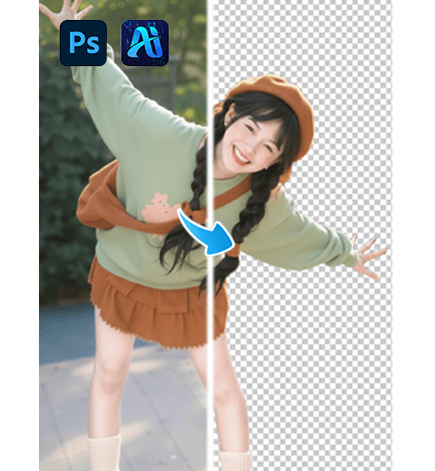 2 Fastest Methods for People Cutout in Photoshop: Traditional vs AI