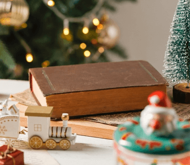 Christmas-themed background scene g in Photoshop 