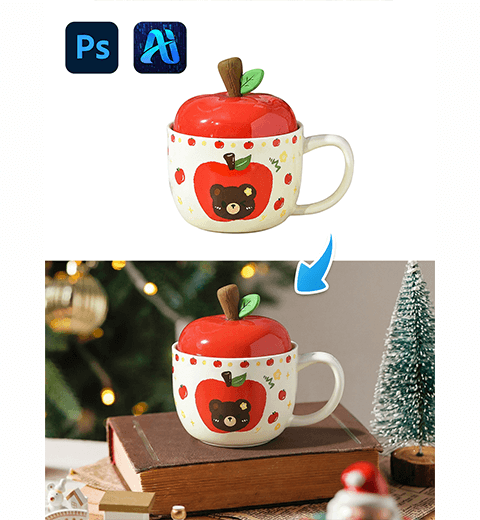 How to Use AI Advanced Image Blending in Photoshop for Christmas Designs
