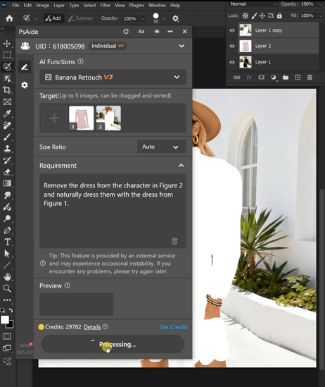 Nano Banana: Seamlessly Swap a Model’s Dress in 3 Simple Steps