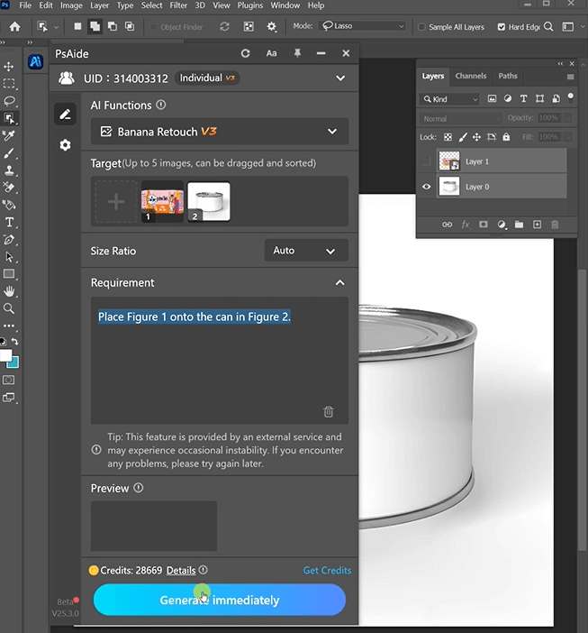 Nano Banana: Apply Custom Graphics to Cans Seamlessly in 3 Steps