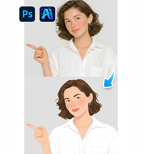 How to Use Nano Banana in Photoshop: Transform Photos into Flat Illustrations