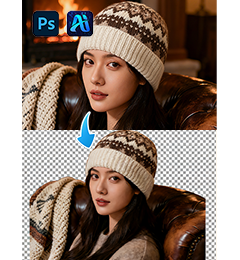 How to Remove Background from Hair in Photoshop: AI vs Manual Methods