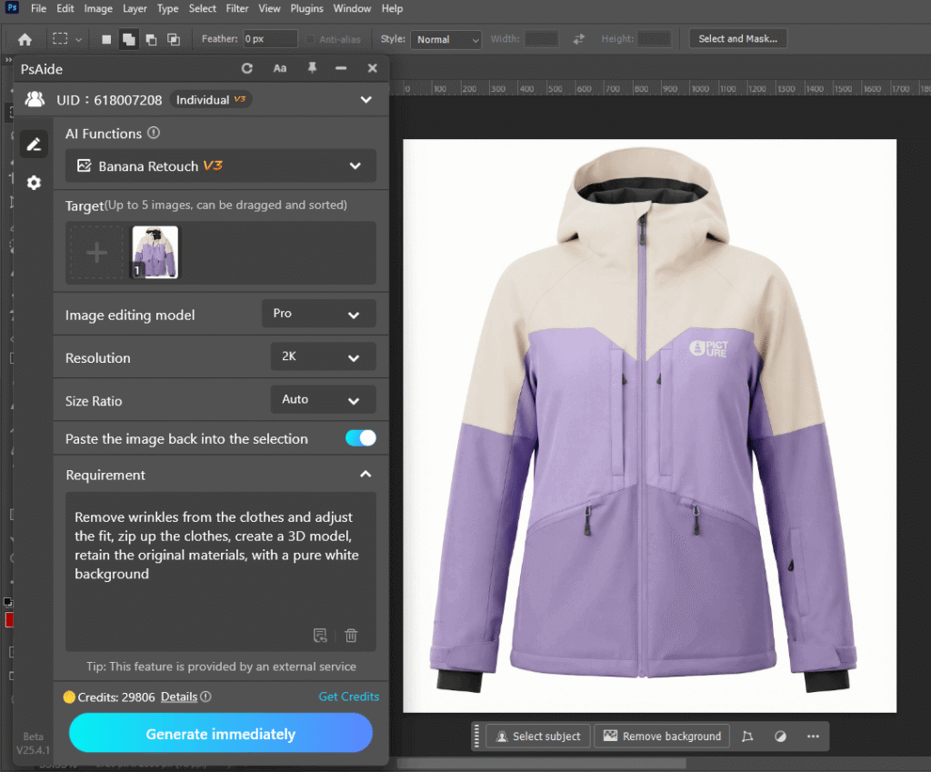 Nano Banana Pro Clothing Retouch