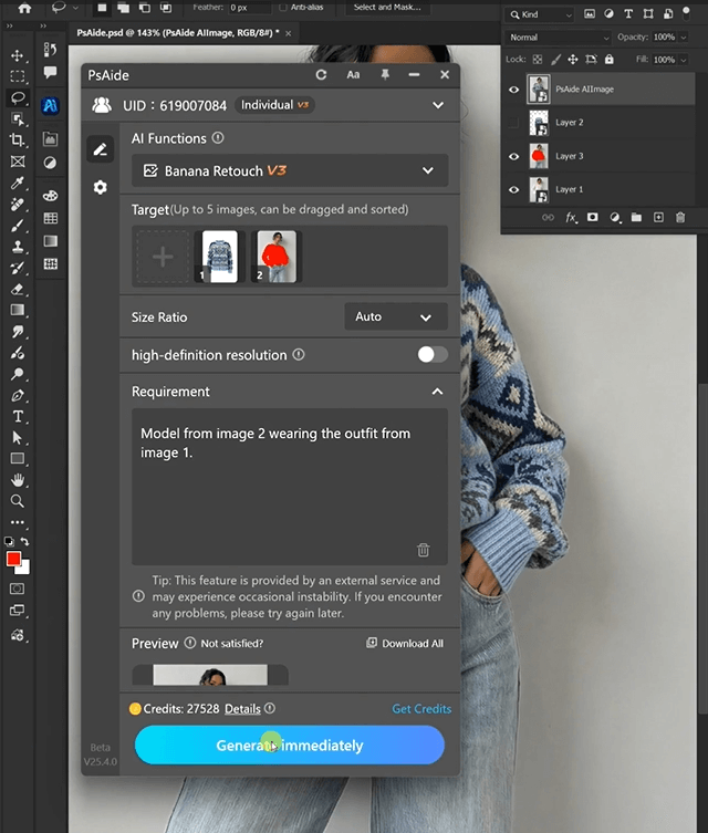3-Step Workflow: Nano Banana Model Outfit Replacement