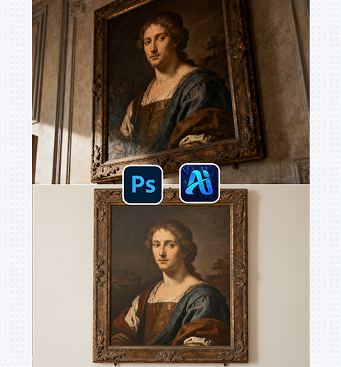 Nano Banana Retouching Simplifies Digital Archiving, 3 Steps to Turn Photographed Artworks into Clean Flat Lay Images!