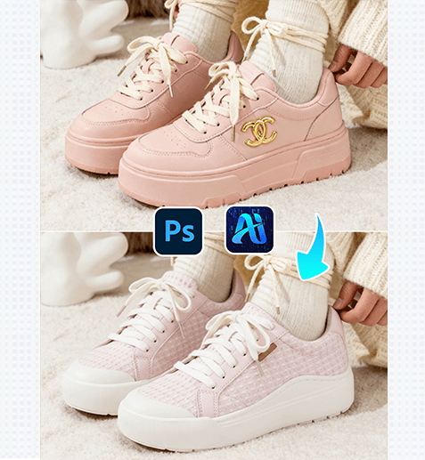 Nano Banana Retouching Boosts Fashion Design Efficiency, 3 Steps to Seamlessly Replace Model’s Shoes!