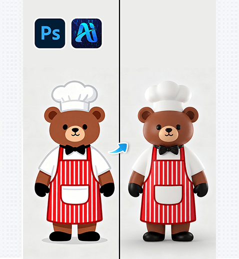 3 Steps to Convert 2D Bear Graphics to 3D with Nano Banana! Boost E-commerce Visuals Fast