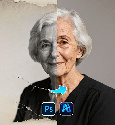 Old Photo Restoration Made Easy: Fix Vintage Pics with PsAide Plugin!