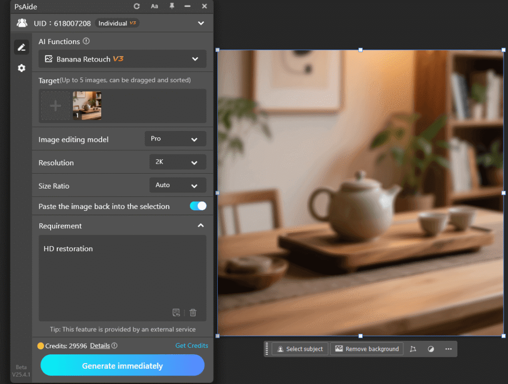 Use Nano Banana Retouch to restoration