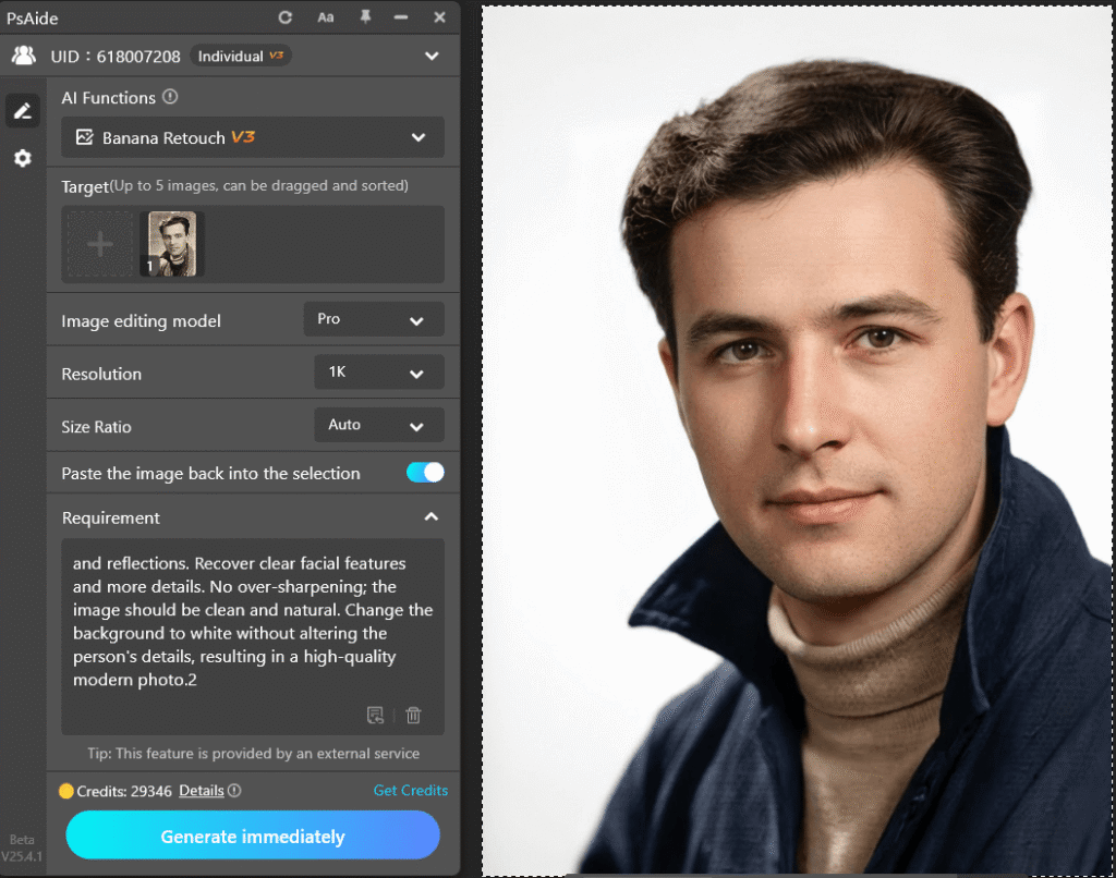 Using Photoshop-Based AI Restoration nano banana to nano banana