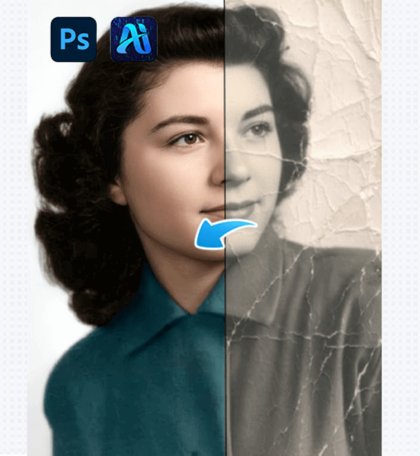 A Standard Photoshop Workflow for Old Photo Restoration: A Real Case Using Nano Banana （3 steps）
