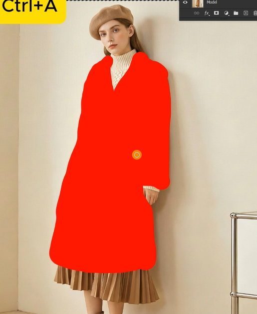 Open both your model photo