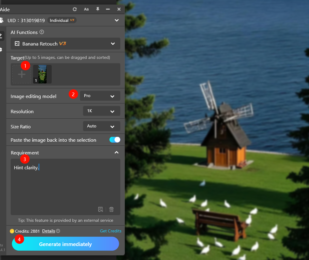 PS open Nano Banana
