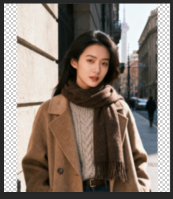 Launch your blurry portrait in Photoshop