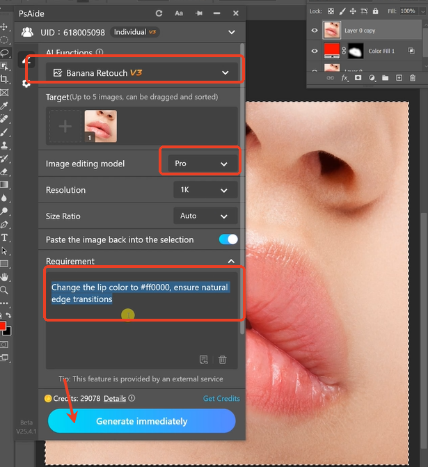 open Nano Banana and select the Pro 
