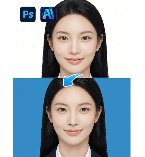 PS ID Photo Background Change: 3 Tested Methods! Nano Banana One-Click No-Crop Solution