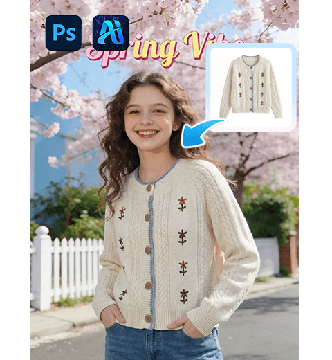 How to Change Model Clothes in PS: Nano Banana Pro AI One-Click Seamless Outfit Swap