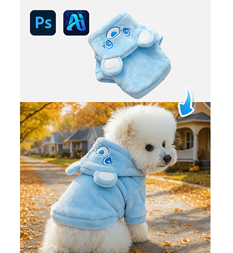 3-Step nano banana Pet Outfit Swap: Dress Up Your Cute Pets with PsAide