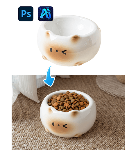 3 Simple Steps to Swap a Cat Bowl in E-Commerce Images with nano banana
