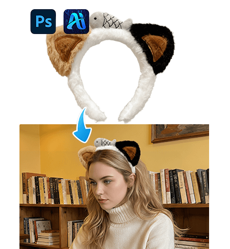 Nano banana 1 Quick Headband Replacement for E-Commerce Product Images