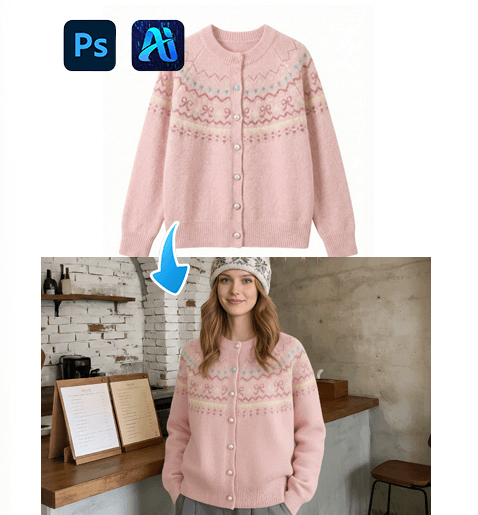 Nano banana 1 Smart Scene Outfit Swap with PsAideNano banana