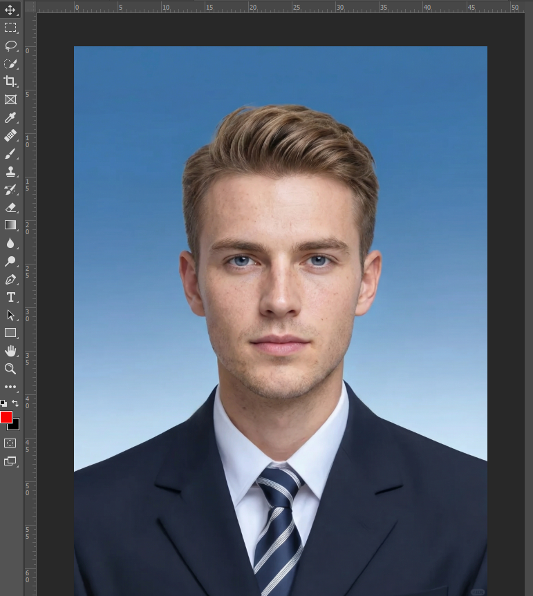 Open your portrait in Photoshop