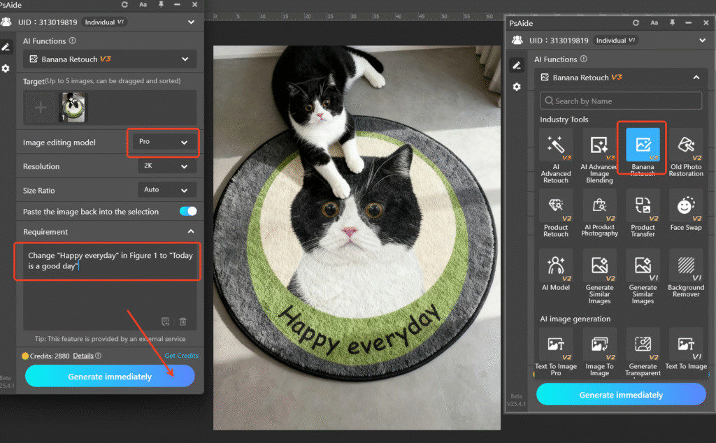 Launch Nano Banana Pro and Set Parameters