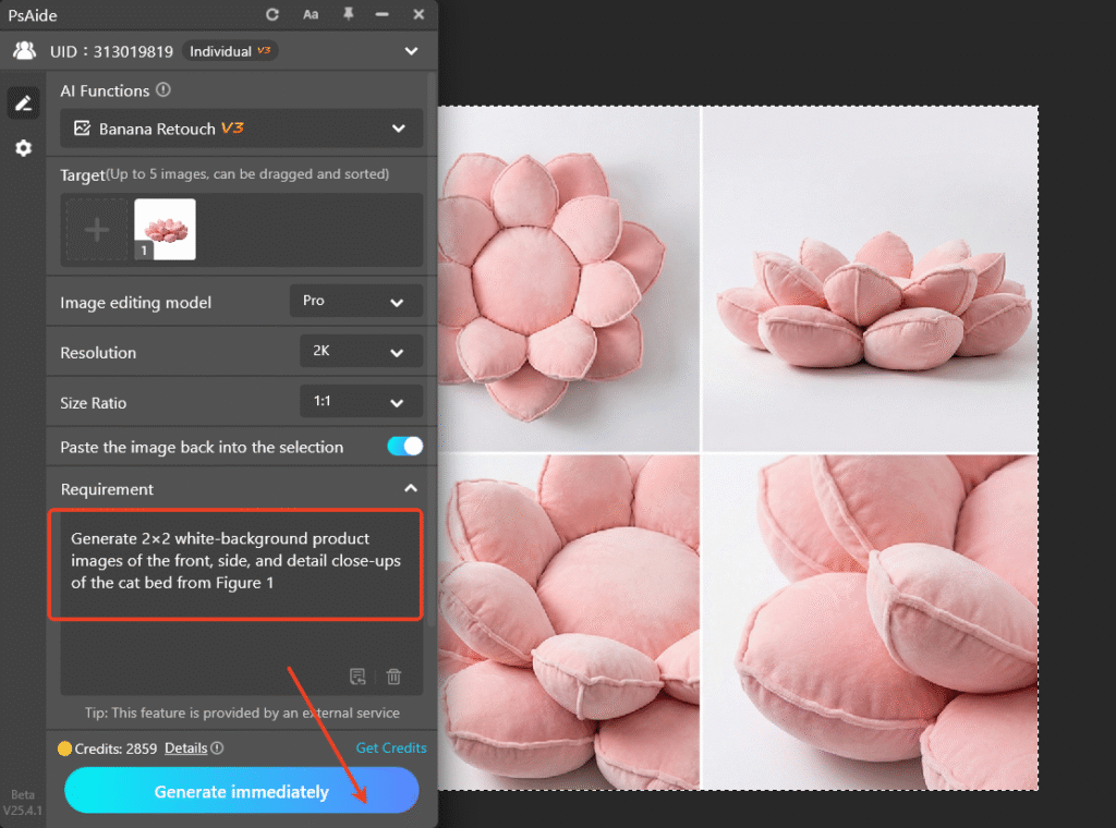 Launch Nano Banana Pro & Set Parameters/Prompt