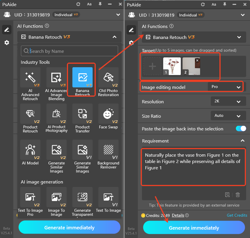 Nano Banana Pro & Generate Main Image with Product-Background Fusion