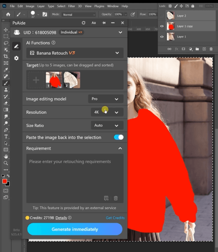 Paint the Original Hoodie Area Red