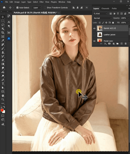 Click Generate in nano banana.