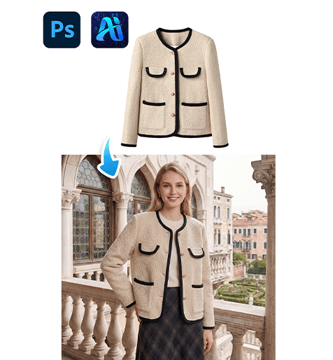 nano banana Coat Transfer: 4-Step Red Mask Workflow for Model Outfit Replacement
